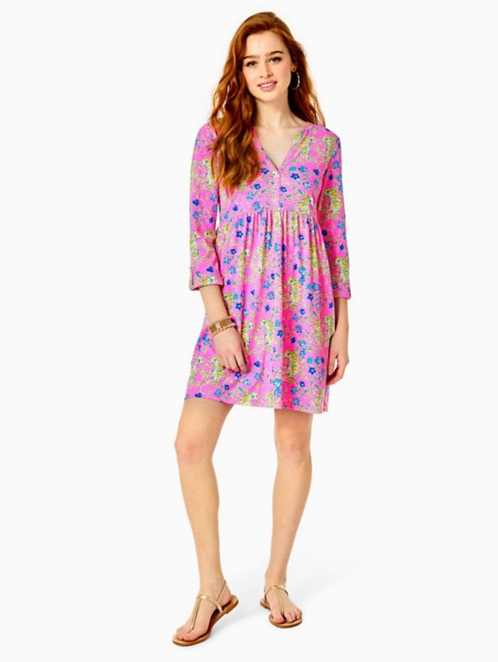 Loran Dress Prosecco Pink Tigress Garden